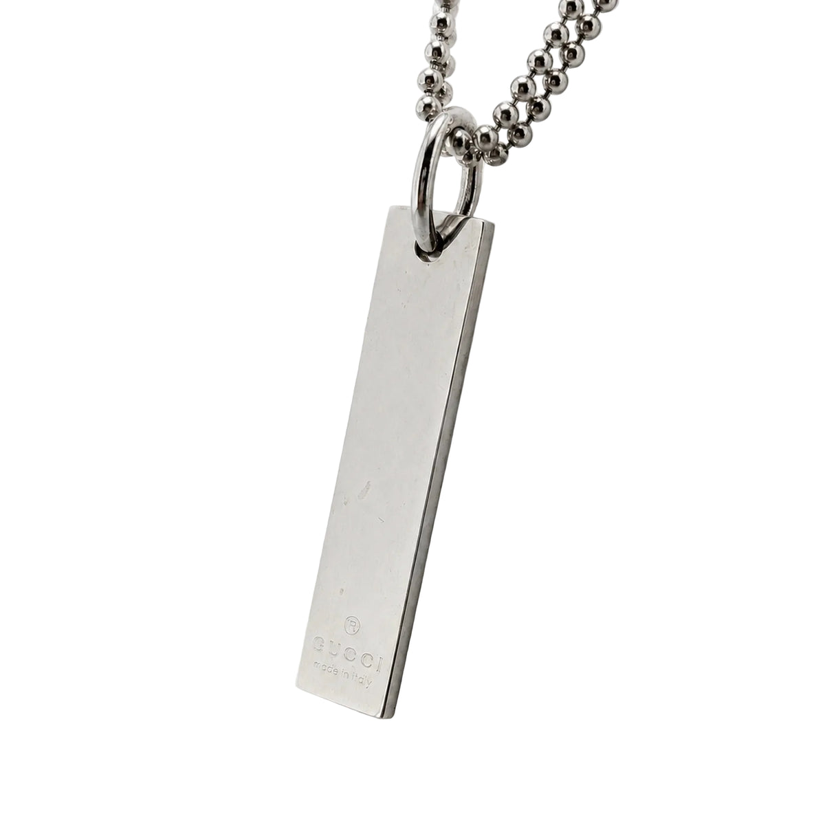 GUCCI Silver Pendant Necklace