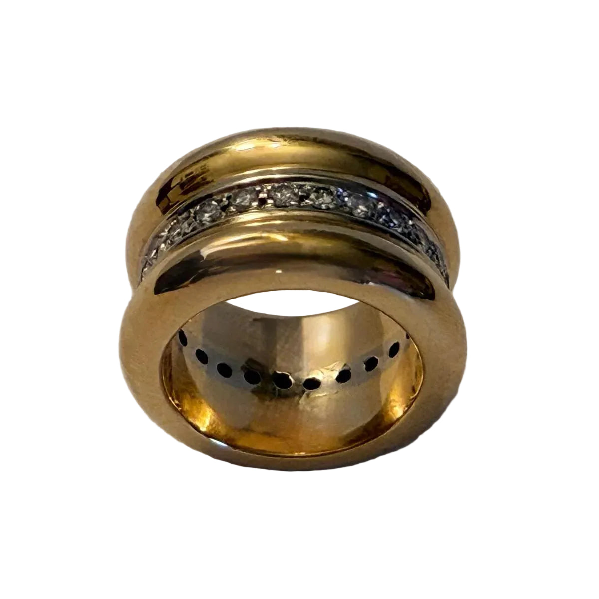POMELLATO Bandeau Ring in yellow gold and diamonds