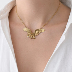 Yellow Gold and Pearl Pendant Necklace