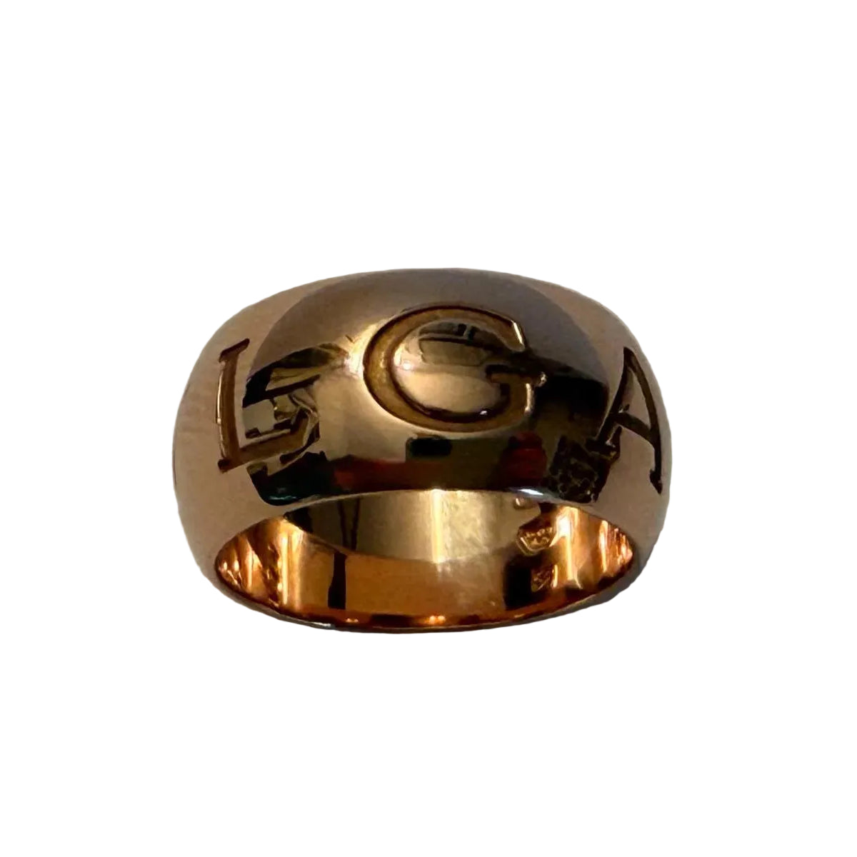 BULGARI "Monologo" Band Ring in Rose gold