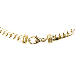 Yellow Gold Link Necklace with Diamonds