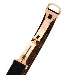 CARTIER "Cristallor" watch in yellow gold, rose gold, and leather