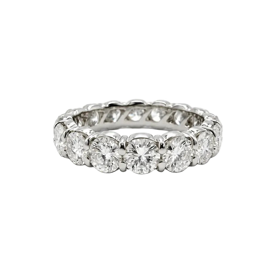 White Gold and Diamond Wedding Band
