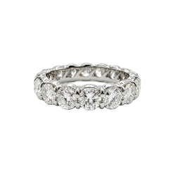 White Gold and Diamond Wedding Band