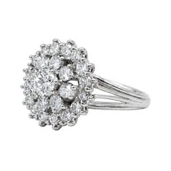 Marguerite Ring in White Gold and Diamonds