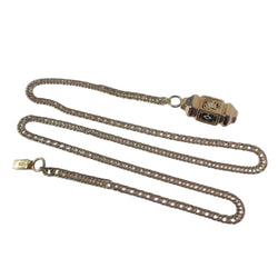 Auvergnat Chain Necklace "Regional 19th Century" with Rose Gold Enamel Clasp