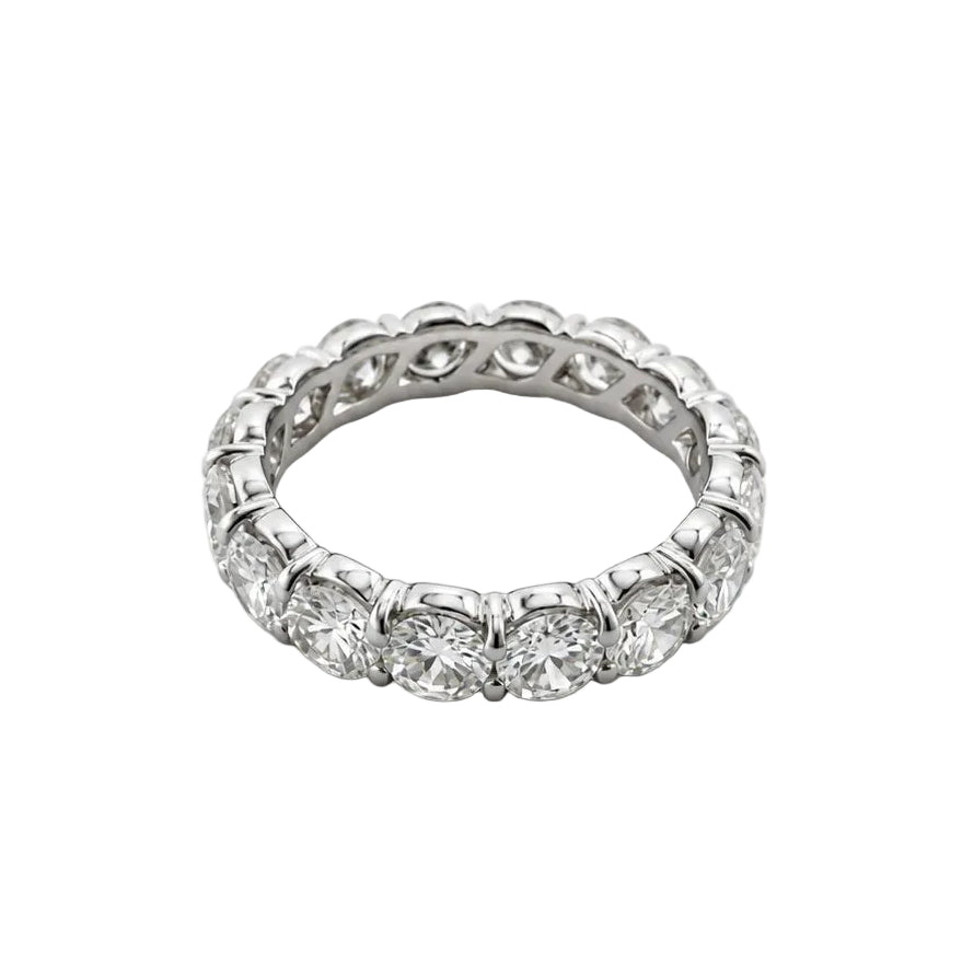 White Gold and Diamond Wedding Band