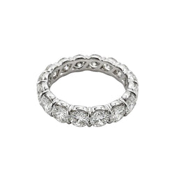 White Gold and Diamond Wedding Band