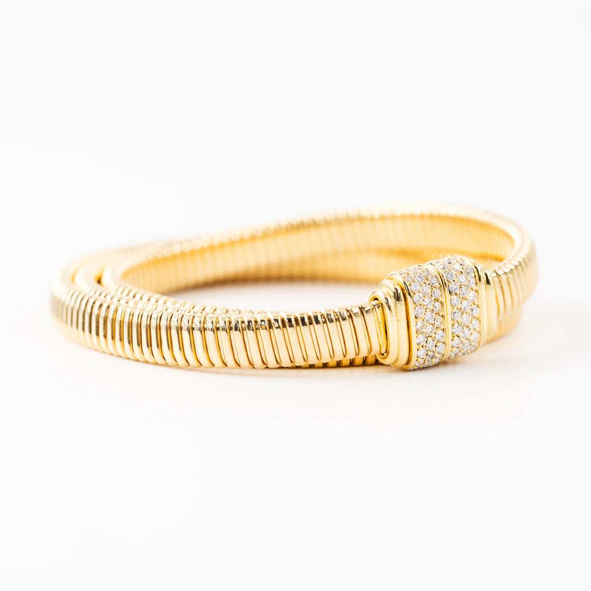 18-carat yellow gold Tubogas bracelet