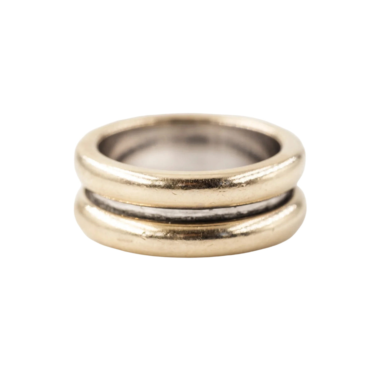 POIRAY "Symboles" Band Ring in white gold, yellow gold, and rose gold