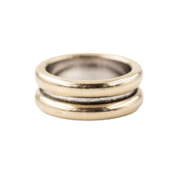 POIRAY "Symboles" Band Ring in white gold, yellow gold, and rose gold