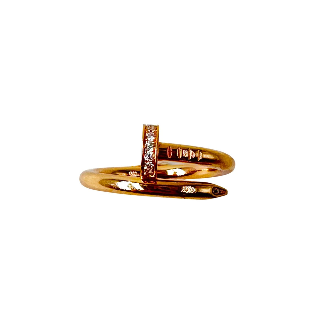 CARTIER "Juste un Clou" ring in rose gold and diamonds