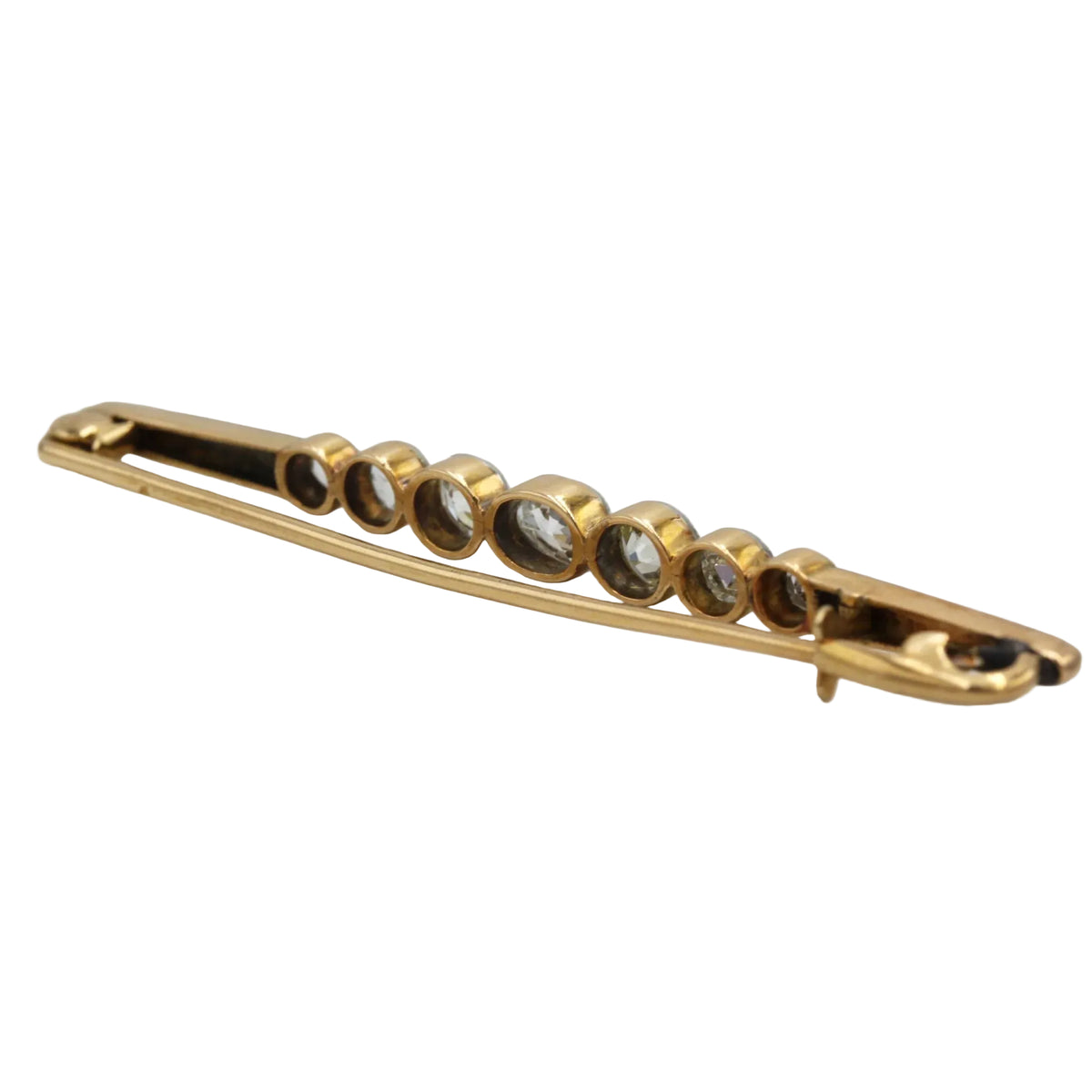 Yellow Gold, Platinum, and Diamond Brooch