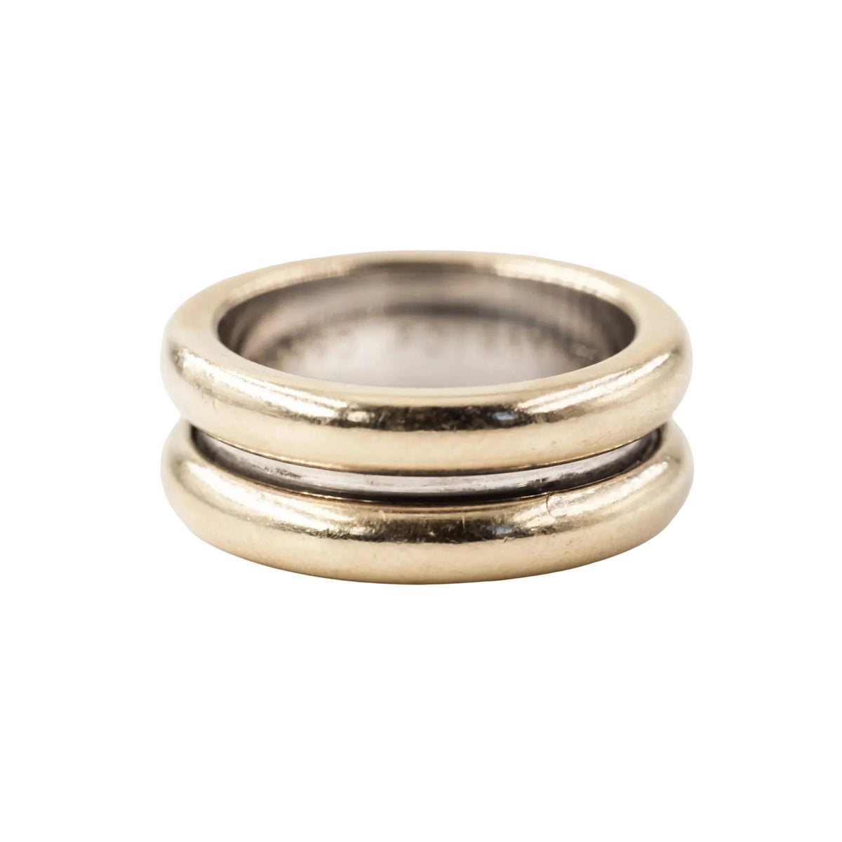 POIRAY "Symboles" Band Ring in white gold, yellow gold, and rose gold