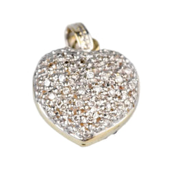 Pendentif en or jaune et diamants