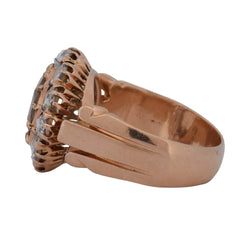 "Entourage" Ring in Rose Gold and Diamonds