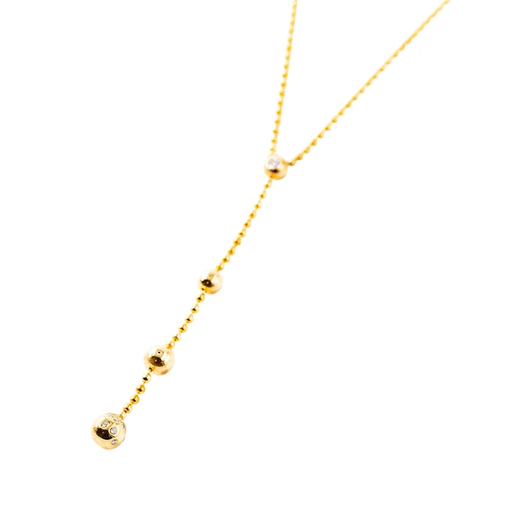 CARTIER "Draperie de décolleté" Pendant Necklace in yellow gold and diamonds
