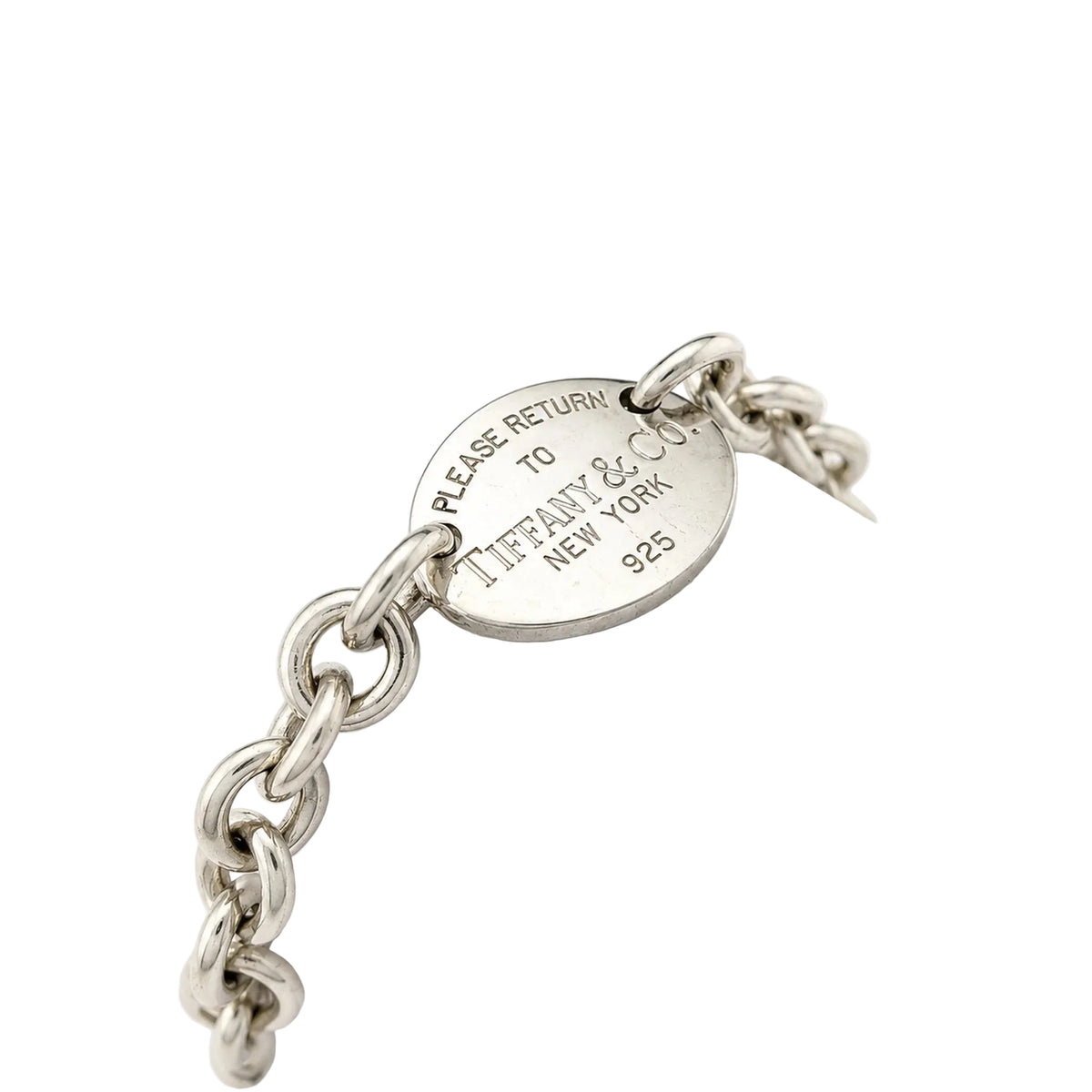 TIFFANY & CO. "Please Return to Tiffany & Co. New York" Silver Link Bracelet