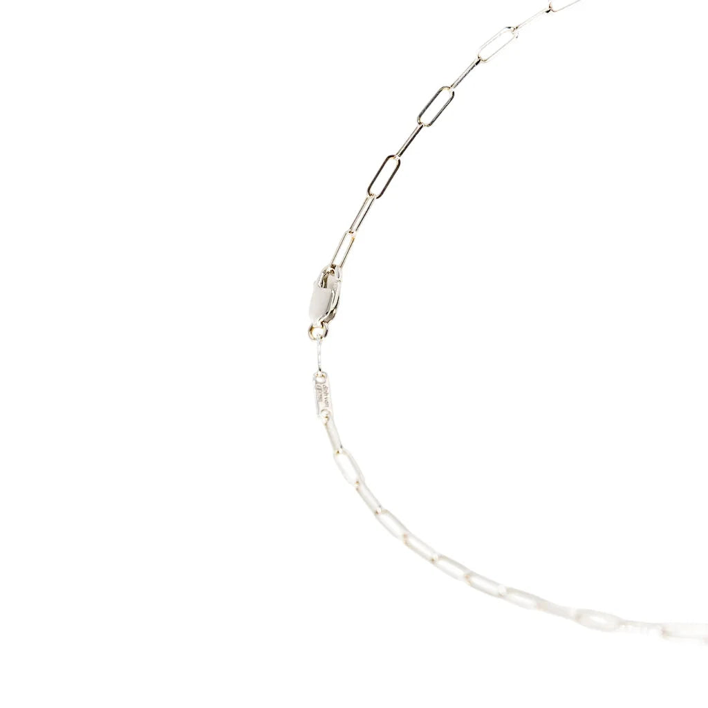 DINH VAN "Double Hearts R9 Handcuffs" Pendant Necklace in white gold and diamonds