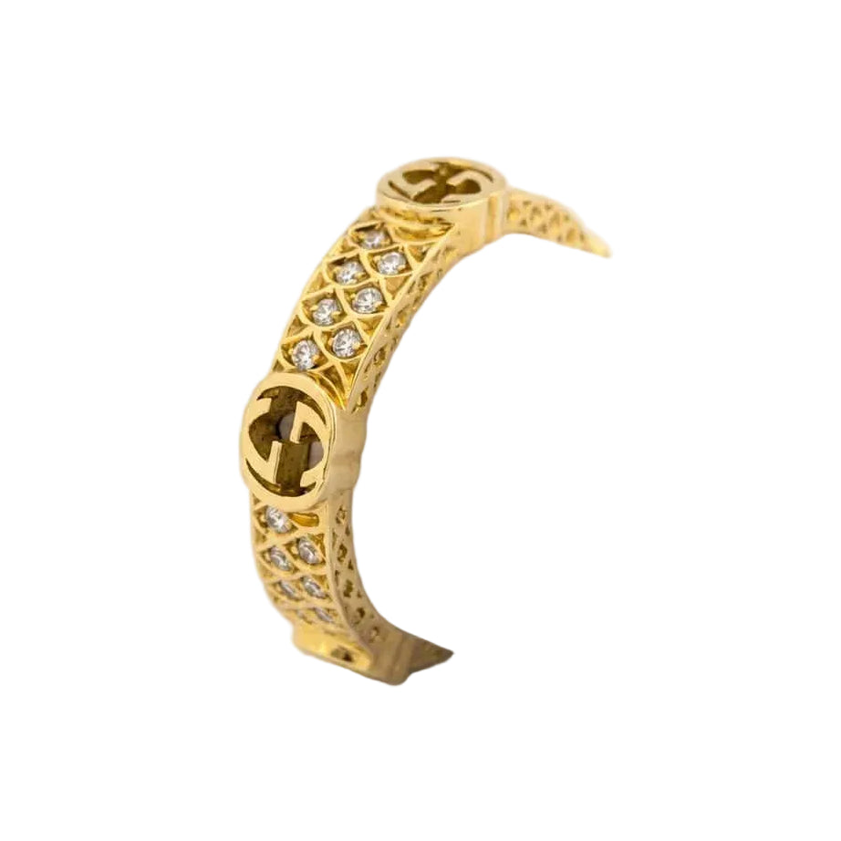 GUCCI Ring in Yellow Gold and Diamonds