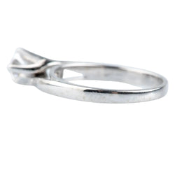 White Gold Solitaire Ring with Diamond