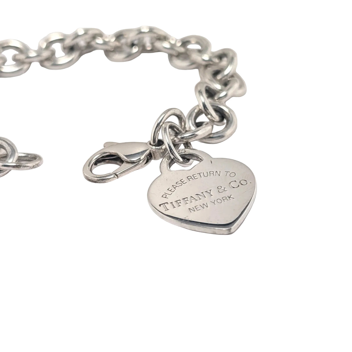 TIFFANY & CO. "Please Return to Tiffany & CO. New York" Silver Link Bracelet