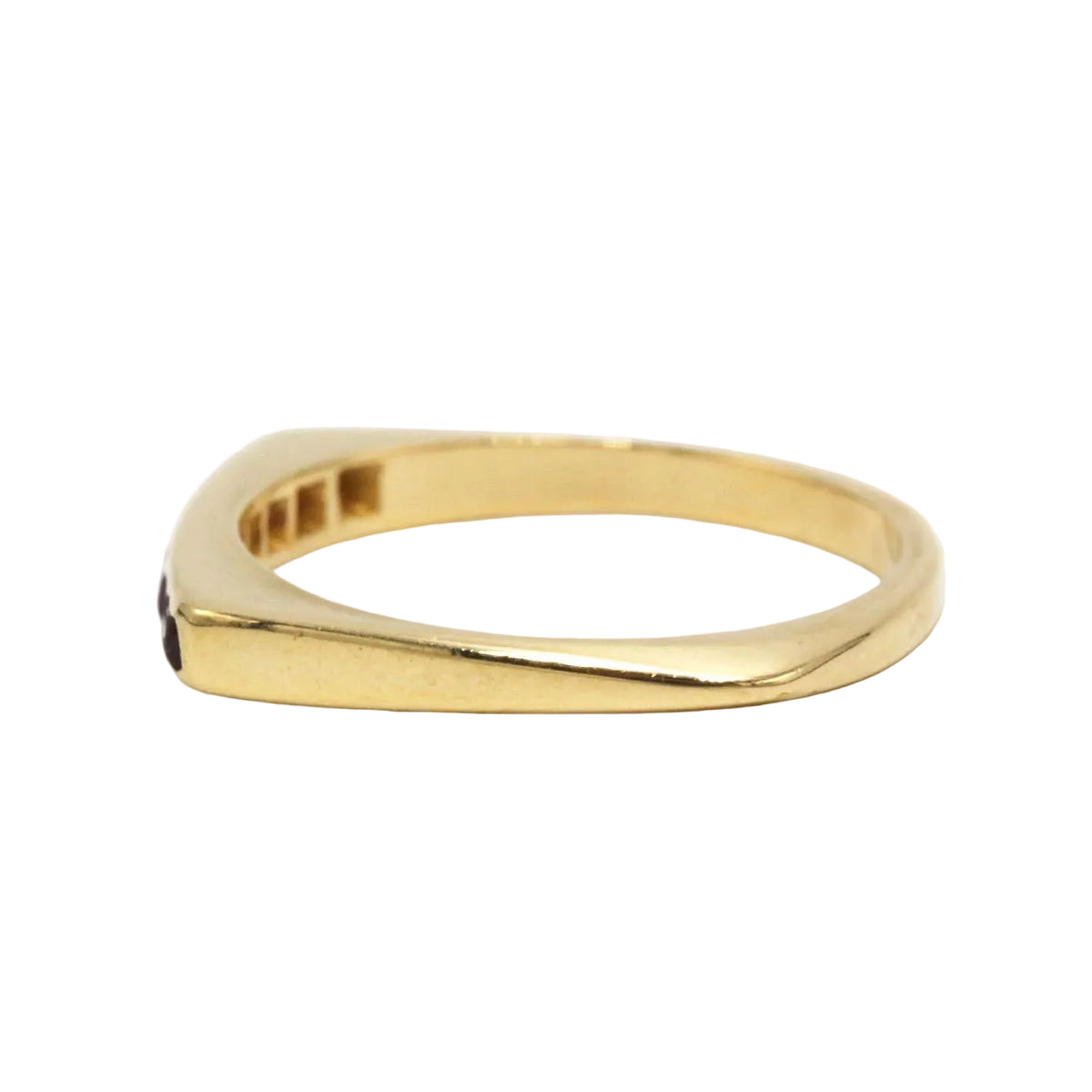 Yellow Gold and Ruby Wedding Band