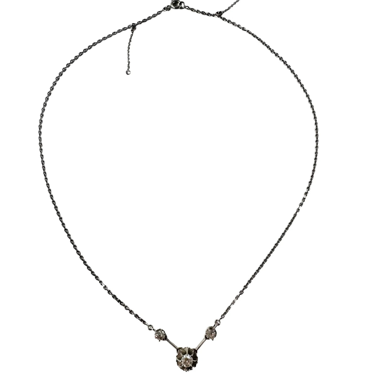 White Gold and Diamond Choker Necklace