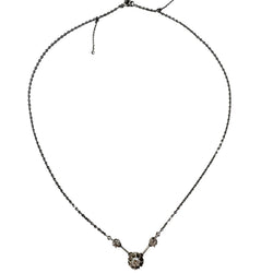 White Gold and Diamond Choker Necklace