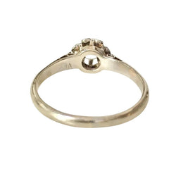 Bague Solitaire en or blanc et diamant