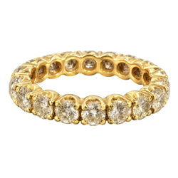 Yellow Gold and Diamond Wedding Band