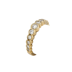 Yellow Gold and Diamond Wedding Band