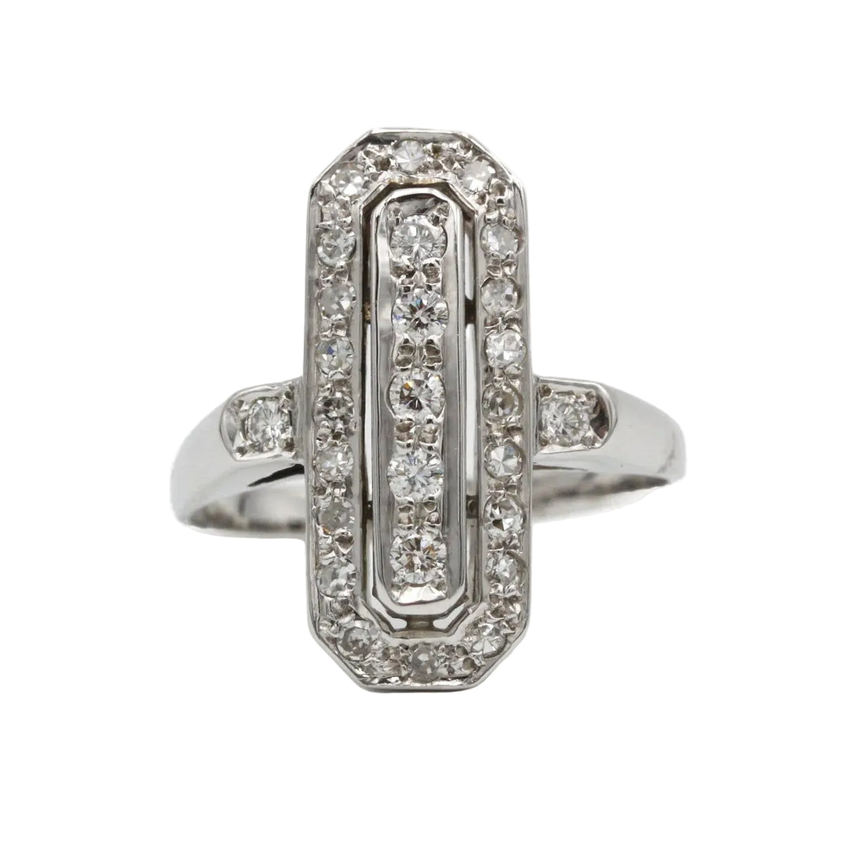 White Gold and Diamond Ring