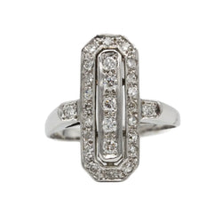 White Gold and Diamond Ring