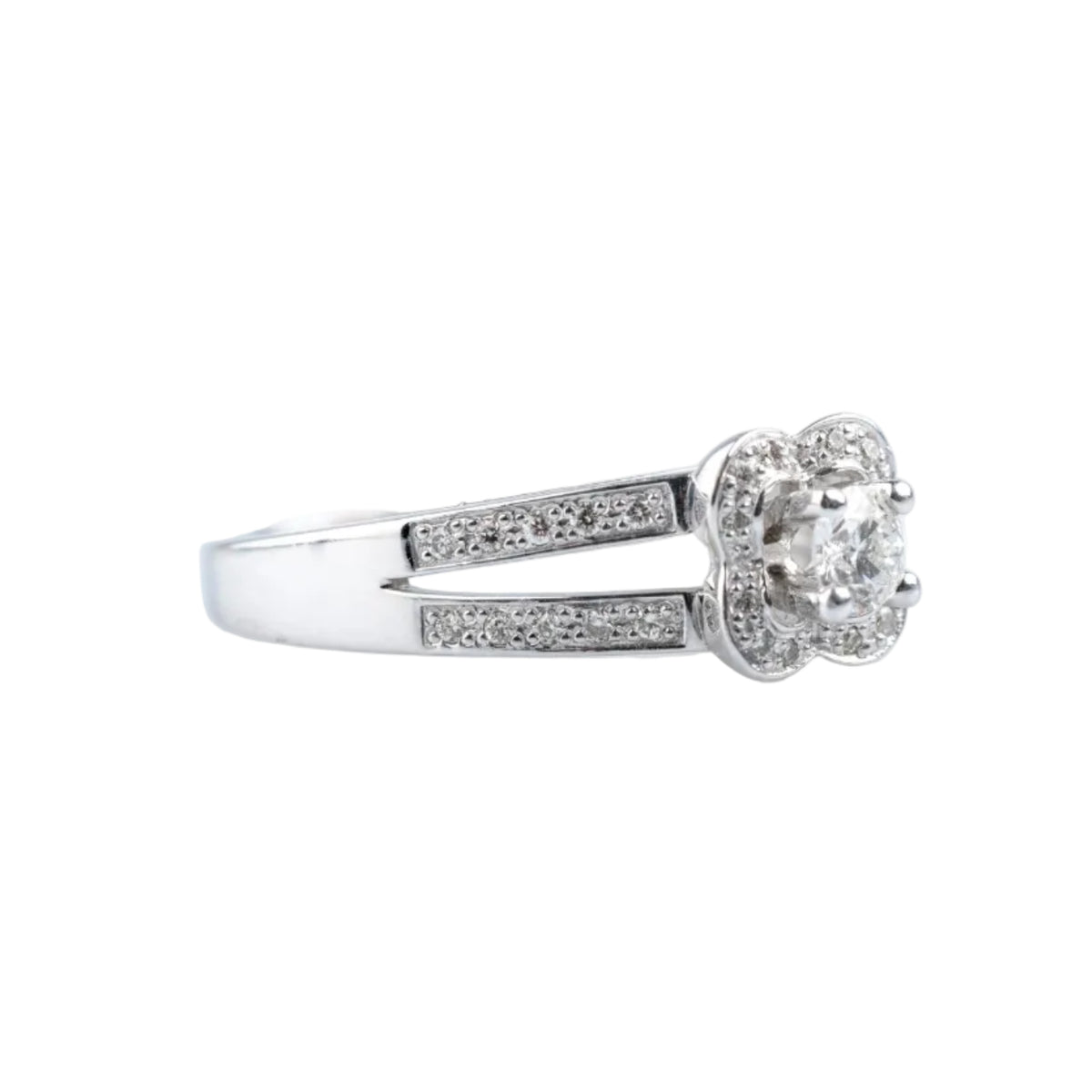 MAUBOUSSIN "Moi aime toi" Entourage Ring in white gold and diamonds