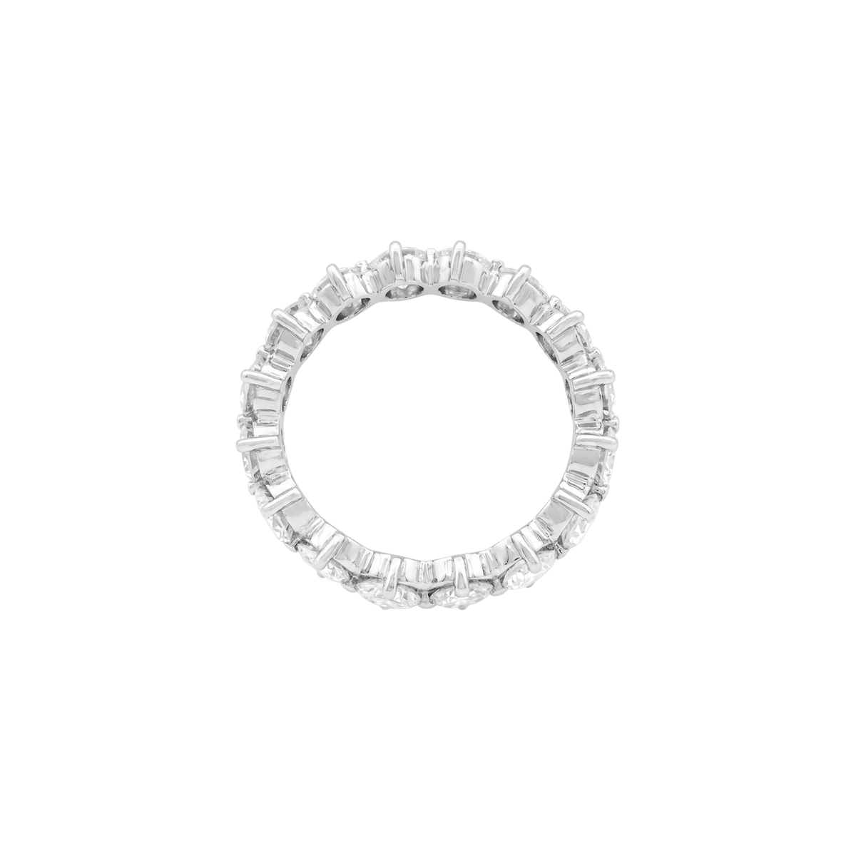 Alliance platine, diamants taille brillant, 2.4 carats.