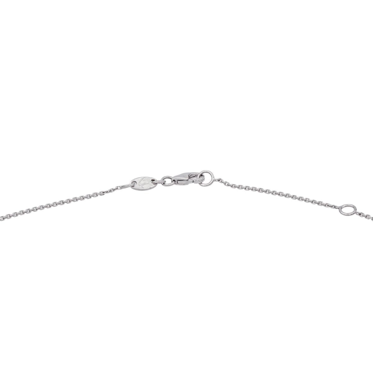 Garel Collier Solitaire Or blanc Diamant - Castafiore