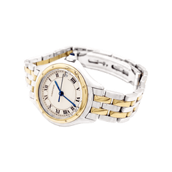 Montre Cartier "Panthère Cougar", or jaune et acier.