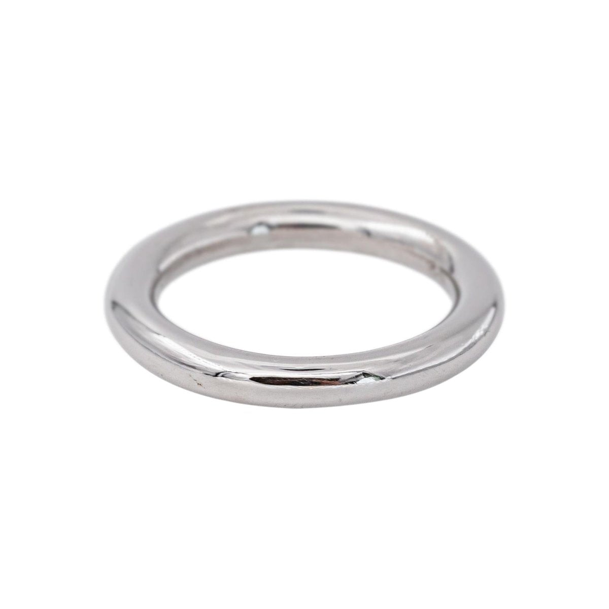 Ginette NY Bague Alliance Be my white domed band Or blanc - Castafiore