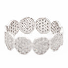 Ginette NY Bague Alliance Mini Ever Eternity Band Or blanc Diamant - Castafiore