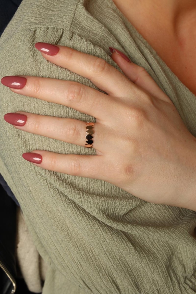 Ginette NY bague Be Mine Bliss Eternity Band Or rose - Castafiore