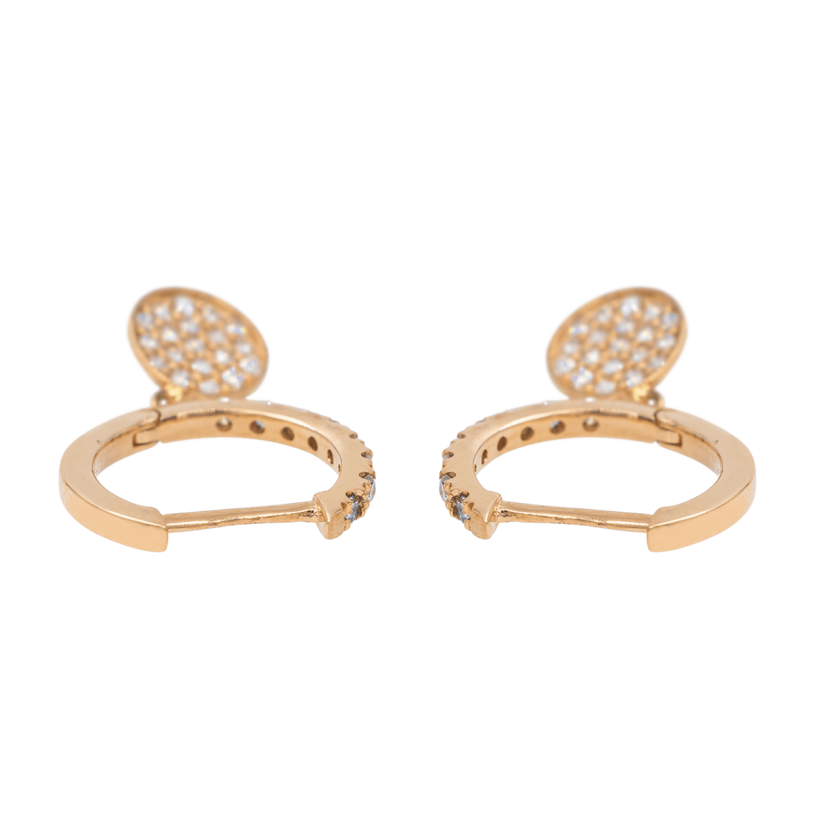 Ginette NY Boucles d'oreilles Or rose Diamant - Castafiore