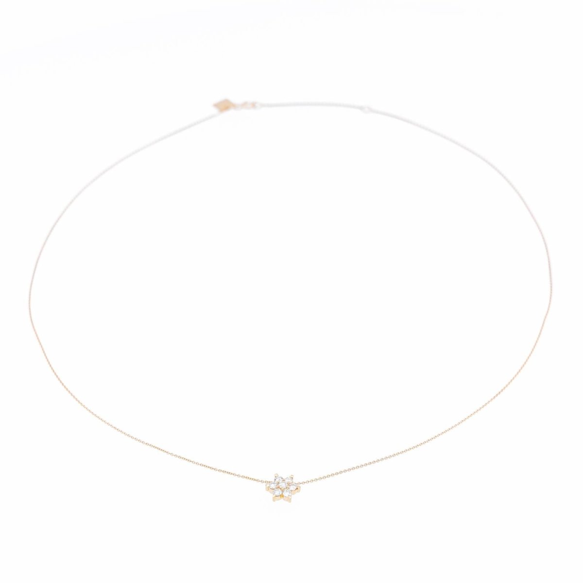 GINETTE NY Collier Etoile "Diamond Star Necklace" Or rose Diamant - Castafiore