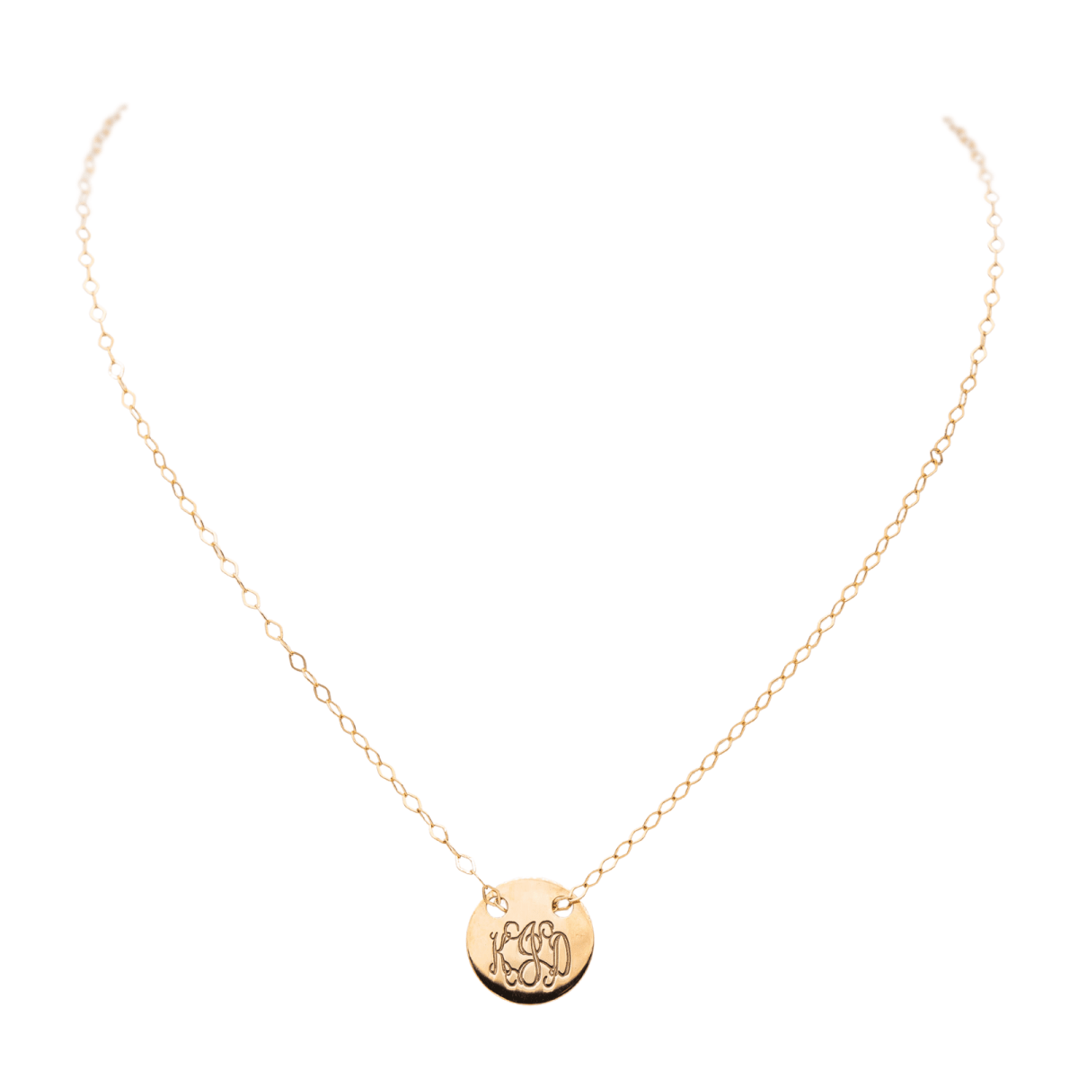 Ginette NY Collier Little Monogram Or rose - Castafiore
