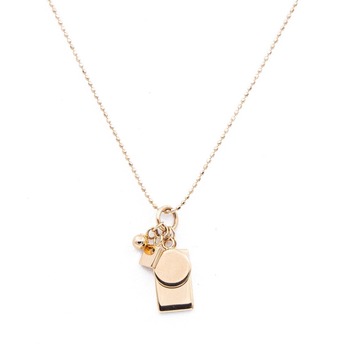 Ginette NY Collier Mini Ever Charm Necklace Or rose - Castafiore