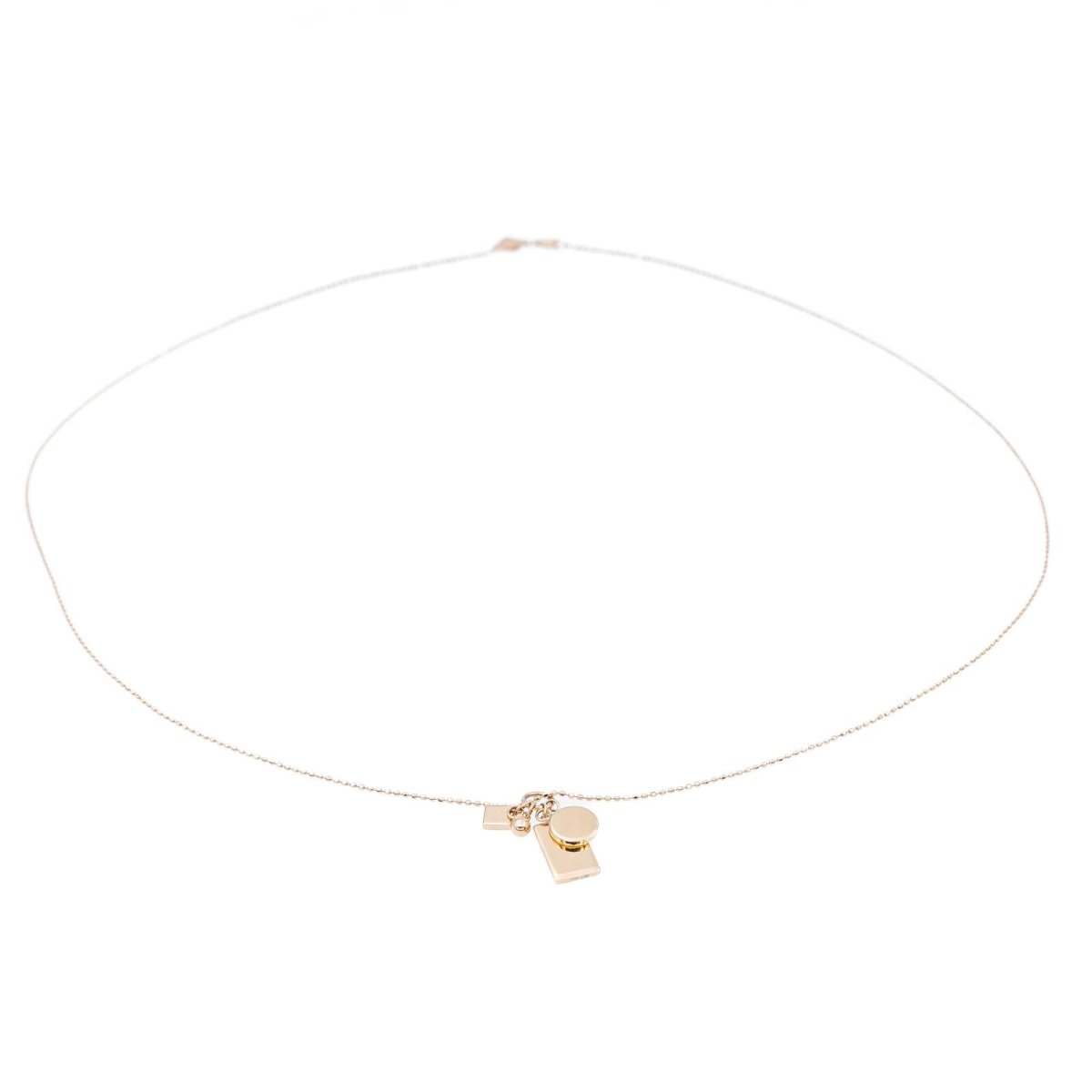 Ginette NY Collier Mini Ever Charm Necklace Or rose - Castafiore