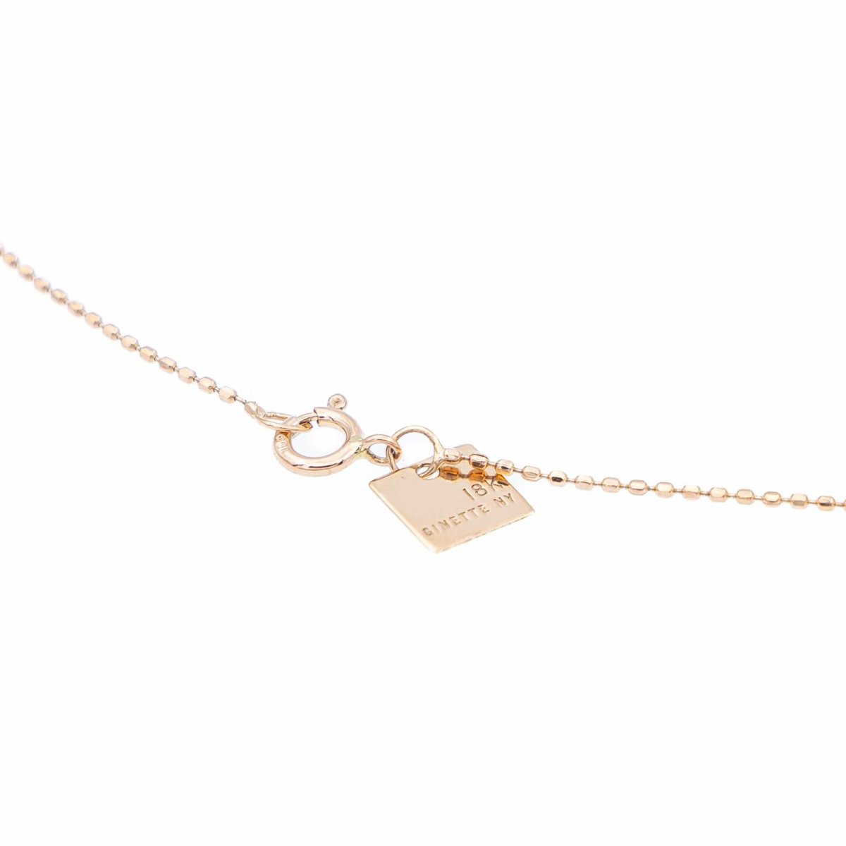 Ginette NY Collier Mini Ever Charm Necklace Or rose - Castafiore