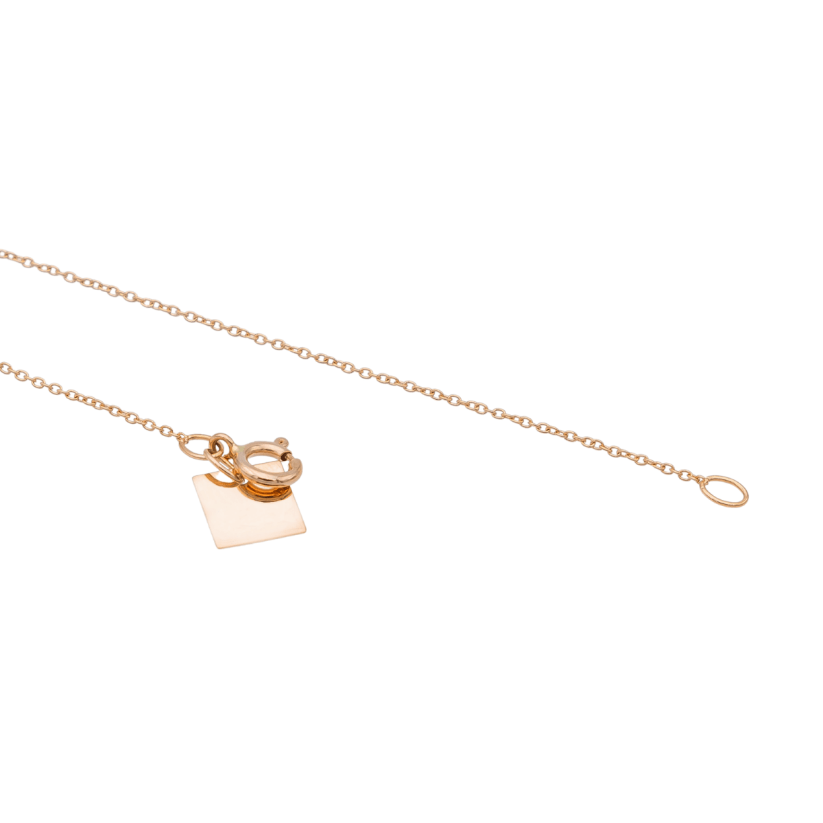 Ginette NY Collier Pendentif Baby Lace Monogram Or rose - Castafiore