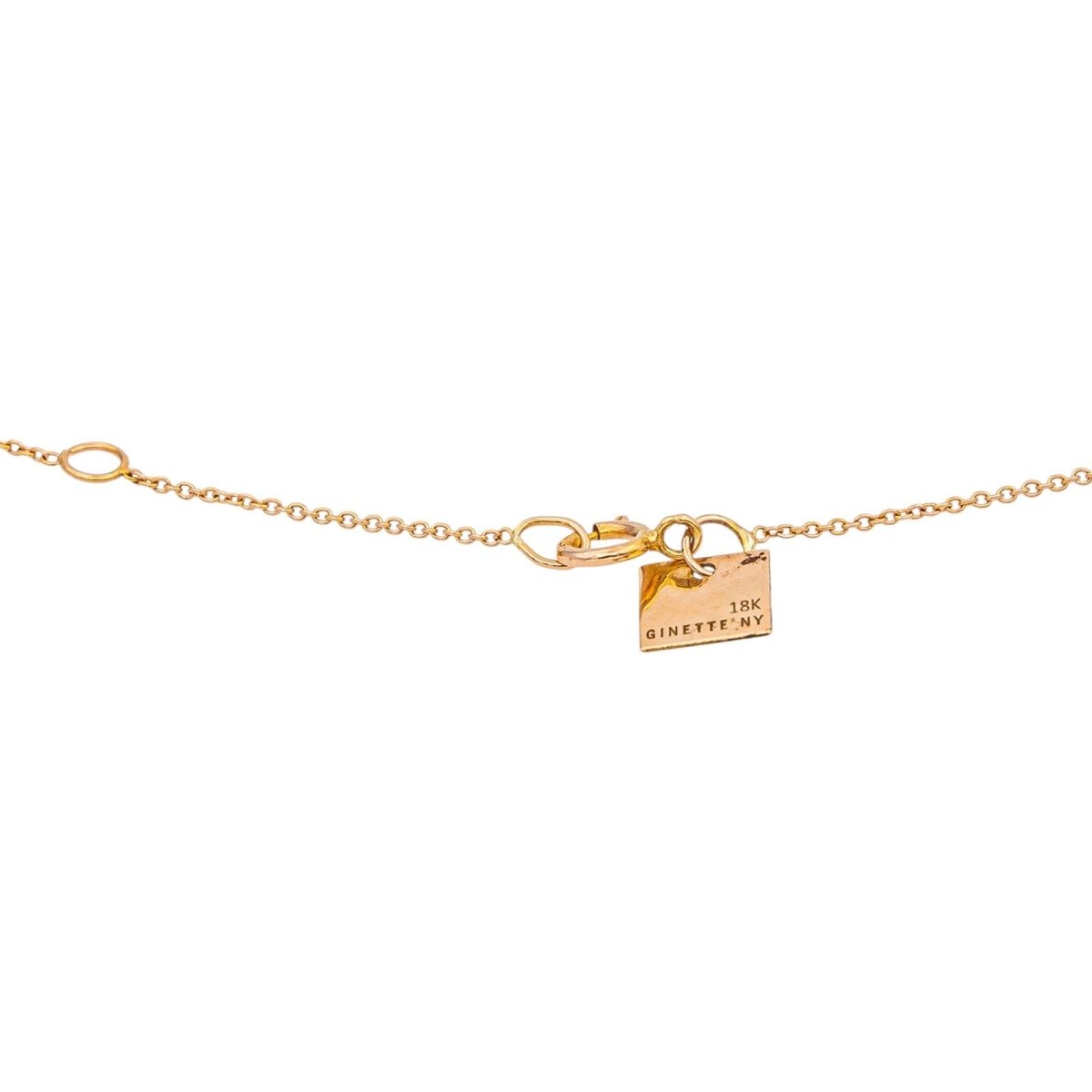 Ginette NY Collier Pendentif Ever Lapis Or rose Lapis-Lazuli - Castafiore