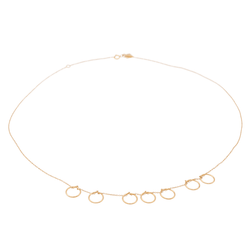 Ginette NY Collier Tiny Seven Circles Or rose - Castafiore